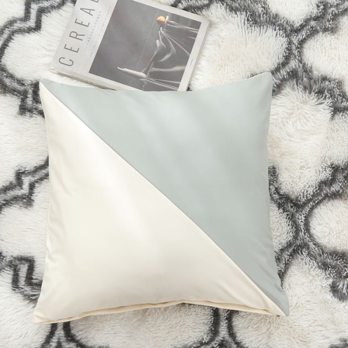 91家纺网 家纺一手货源 找家纺 兴妮雅家纺2021新款纯色皮沙发笠 米色