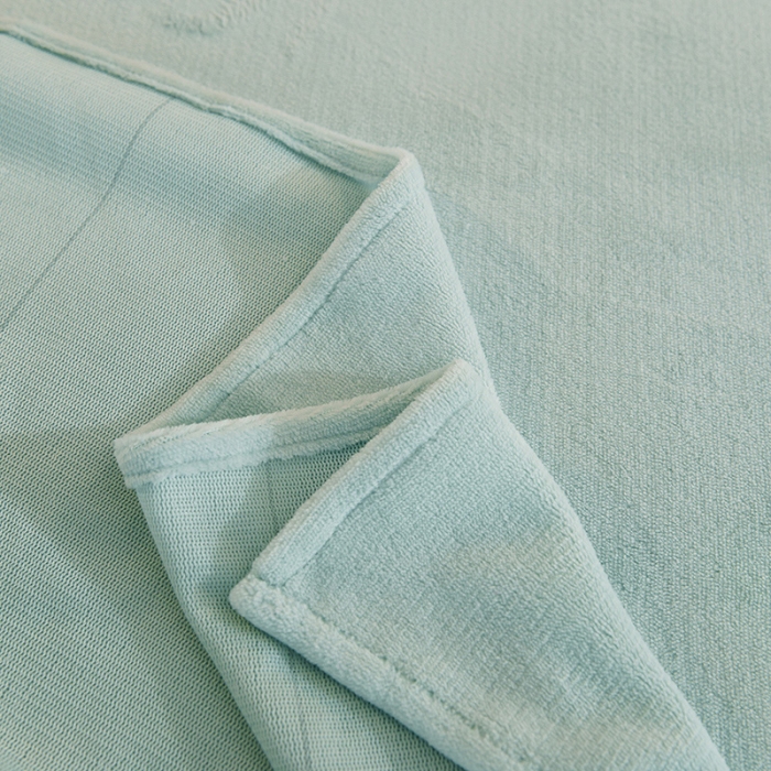 91家纺网 家纺一手货源 找家纺 甜之梦 2025新款毛巾绣牛奶绒单床单 满天星嫩绿