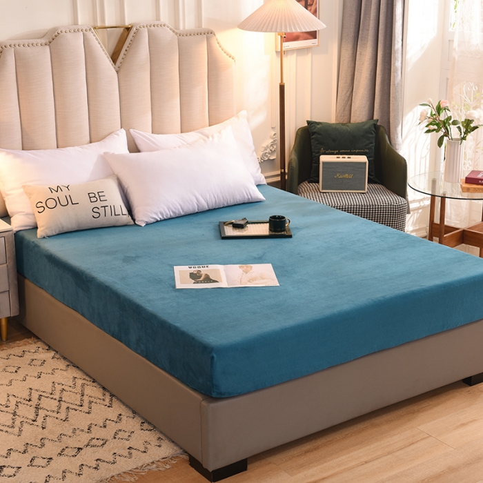 91家纺网 家纺一手货源 找家纺 （总）甜之梦 2025新款毛巾绣牛奶绒单床笠