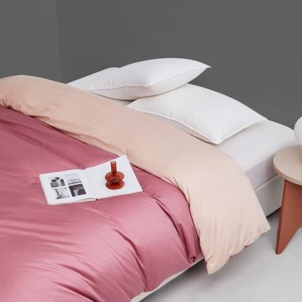 91家纺网 家纺一手货源 找家纺 （总）顾家家居 2023新款60长绒棉双拼全棉单被套纯棉