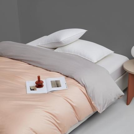 91家纺网 家纺一手货源 找家纺 （总）顾家家居 2023新款60长绒棉双拼全棉单被套纯棉