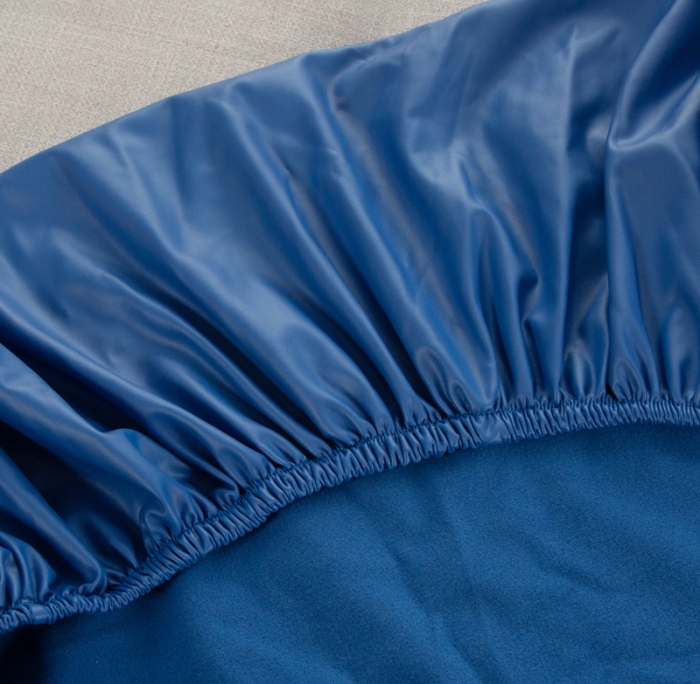 91家纺网 家纺一手货源 找家纺 兴妮雅家纺2021新款拼色皮沙发笠 宝蓝加浅灰