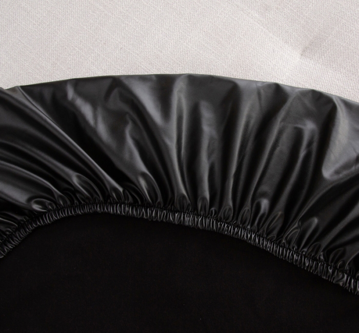 91家纺网 家纺一手货源 找家纺 兴妮雅家纺2021新款拼色皮沙发笠 黑色加桔色加咖啡