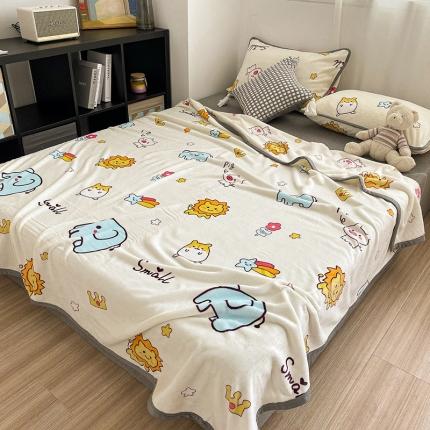 91家纺网 家纺一手货源 找家纺 （总）简宜家居 2021新款牛奶绒印花毛毯