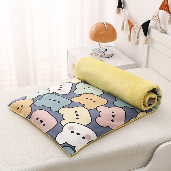 91家纺网 家纺一手货源 找家纺 鱼宝 2021新款棉加绒幼儿园多件套 贝斯熊