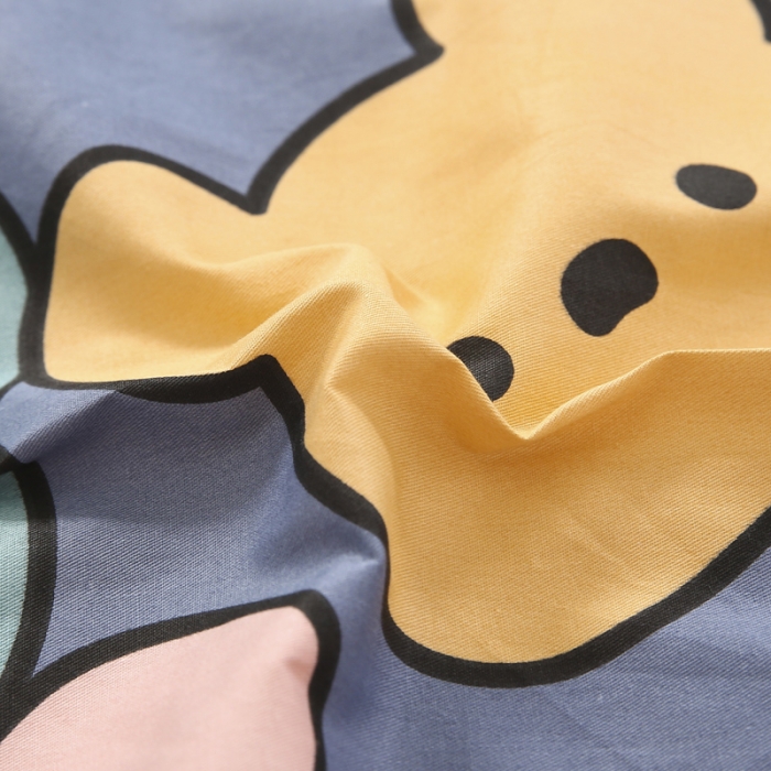 91家纺网 家纺一手货源 找家纺 鱼宝 2021新款棉加绒幼儿园多件套 贝斯熊