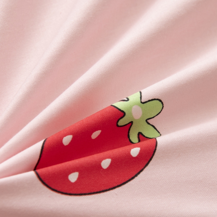 91家纺网 家纺一手货源 找家纺 鱼宝 2021新款棉加绒幼儿园多件套 草莓甜心