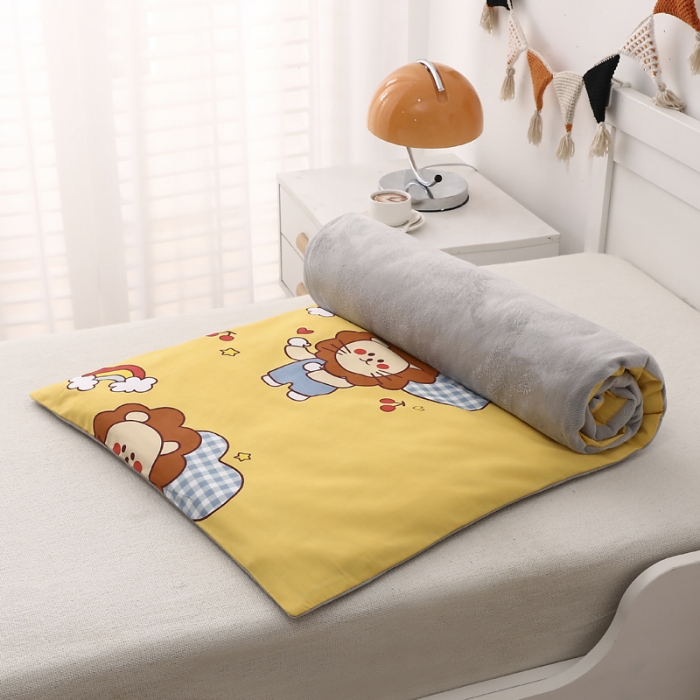 91家纺网 家纺一手货源 找家纺 鱼宝 2021新款棉加绒幼儿园多件套 小狮子