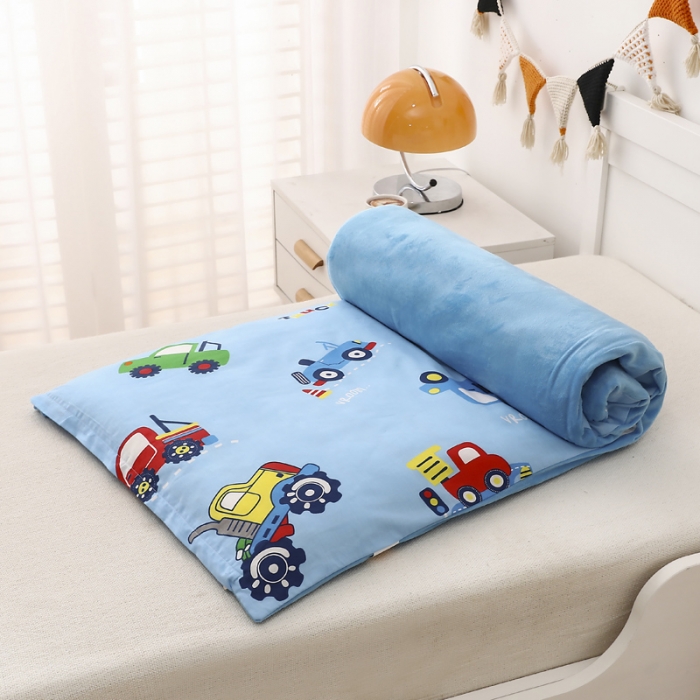 91家纺网 家纺一手货源 找家纺 鱼宝 2021新款棉加绒幼儿园多件套 都市汽车