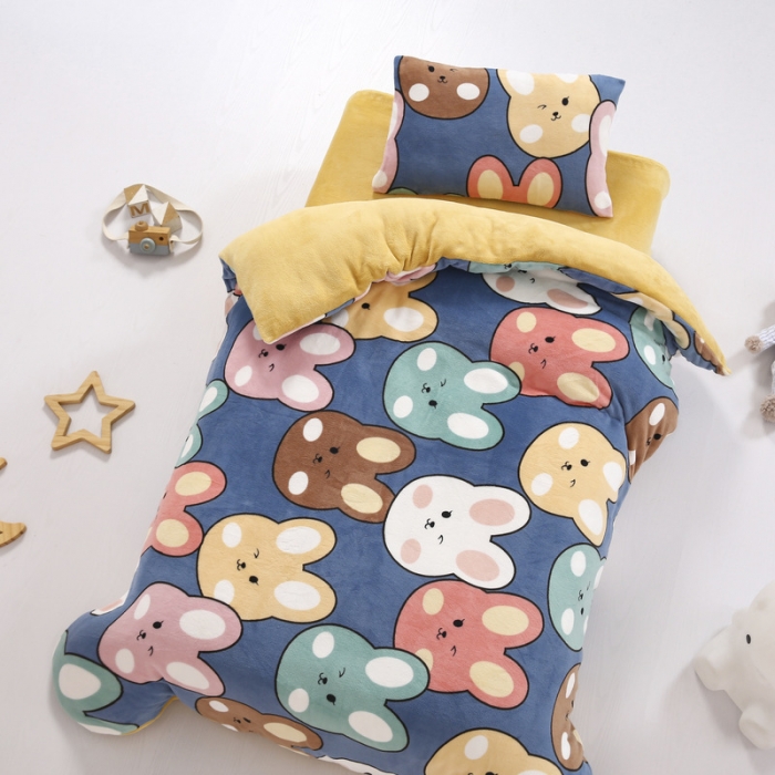 91家纺网 家纺一手货源 找家纺 （总）鱼宝 2021新款小版牛奶绒婴童多件套