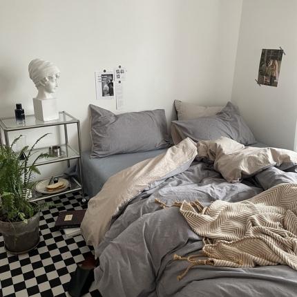 91家纺网 家纺一手货源 找家纺 （总）恋恋三季  2024新款秋冬色织水洗四件套绅士系列