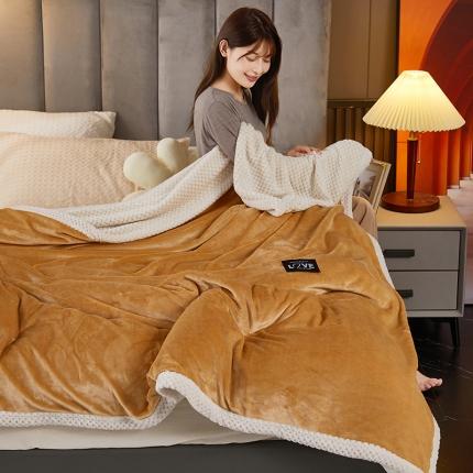 小燕燕 2022新款多功能可拆洗被套毯 姜黄