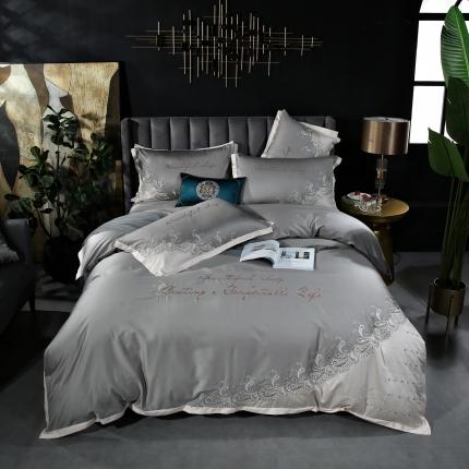 91家纺网 家纺一手货源 找家纺 （总）甜咪咪 2021新款居家系列100支长绒棉四件套