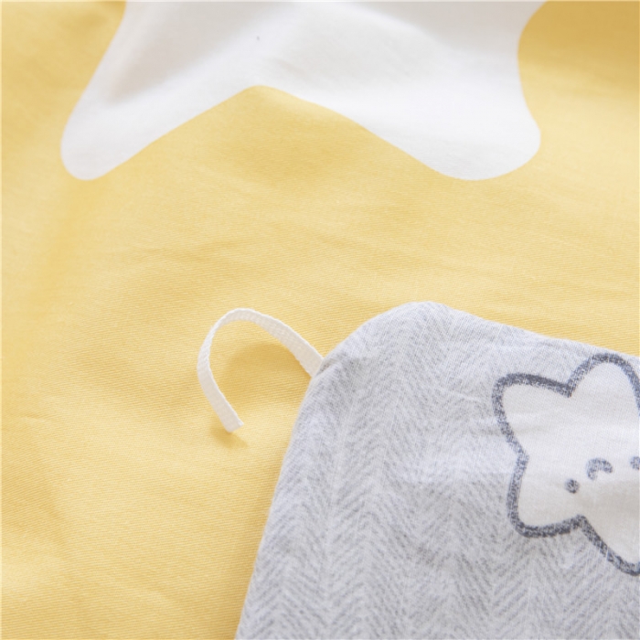 91家纺网 家纺一手货源 找家纺 纽缦 2021新款上下边单层单被套 喵星球黄