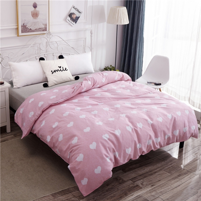 91家纺网 家纺一手货源 找家纺 纽缦 2021新款上下边单层单被套 清新物语