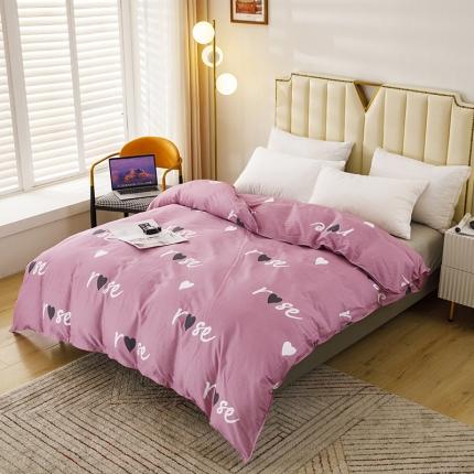 纽缦 2021新款上下边单层单被套 甜蜜的爱