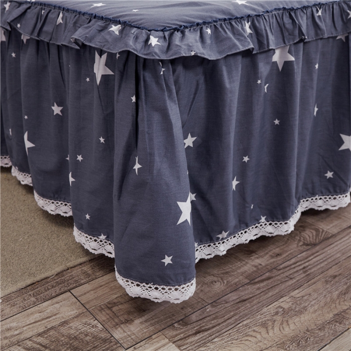 91家纺网 家纺一手货源 找家纺 纽缦 2021新款上下单层床裙 魔力时代