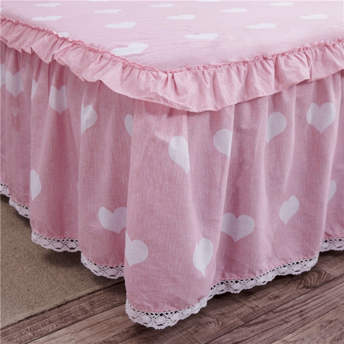 91家纺网 家纺一手货源 找家纺 纽缦 2021新款上下单层床裙 清新物语