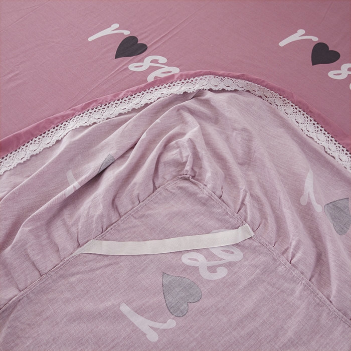 91家纺网 家纺一手货源 找家纺 纽缦 2021新款上下单层床裙 甜蜜的爱