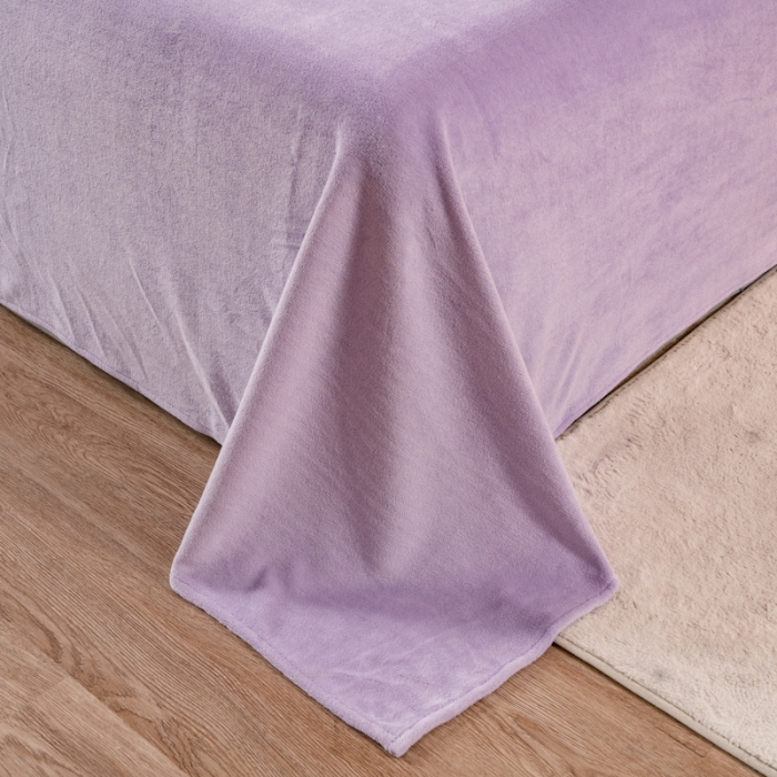 91家纺网 家纺一手货源 找家纺 慕尚 2022新款高克重牛奶绒刺绣四件套 洛卡-风铃紫