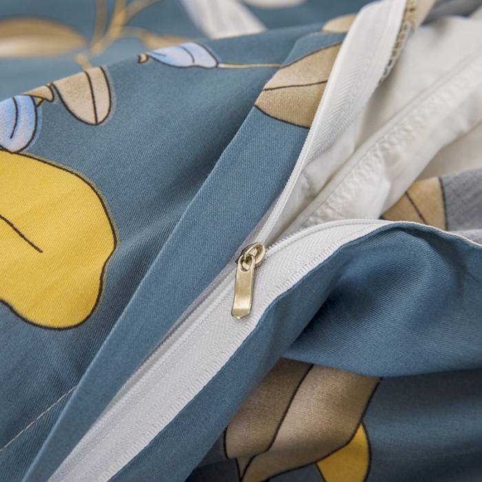 91家纺网 家纺一手货源 找家纺 纽缦 2021新款上下边床裙四件套 淡香伊人