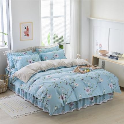 纽缦 2021新款上下边床裙四件套 芬芳兰