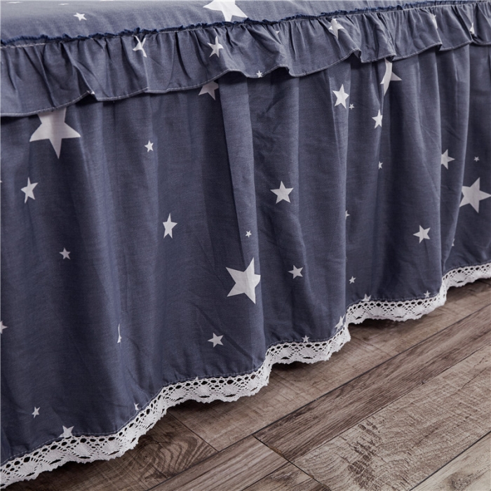 91家纺网 家纺一手货源 找家纺 纽缦 2021新款上下边床裙四件套 魔力时代