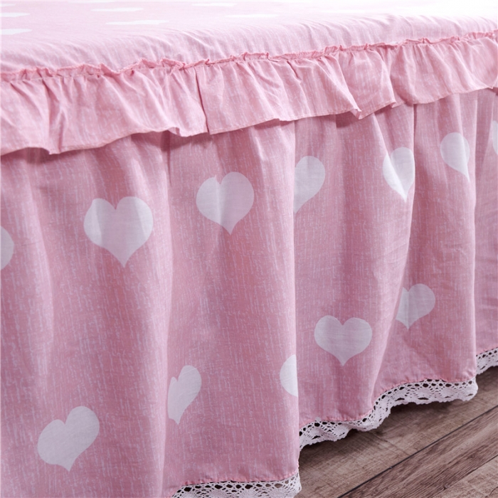 91家纺网 家纺一手货源 找家纺 纽缦 2021新款上下边床裙四件套 清新物语