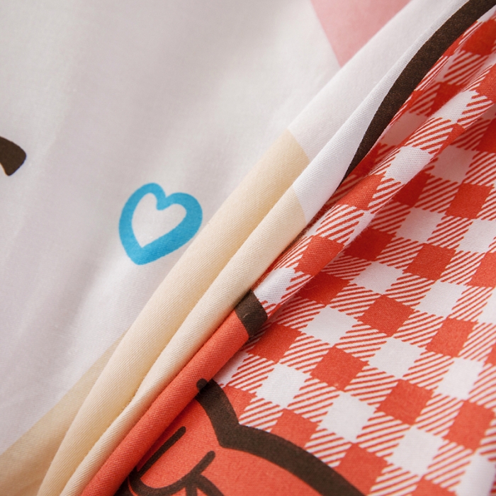 91家纺网 家纺一手货源 找家纺 纽缦 2021新款上下边床裙四件套 糖果熊