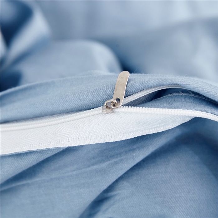 91家纺网 家纺一手货源 找家纺 纽缦 2021新款上下边床裙四件套 星梦缘蓝