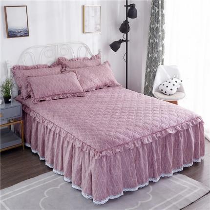 91家纺网 家纺一手货源 找家纺 （总）纽缦 2020新款上下边单件夹棉床裙