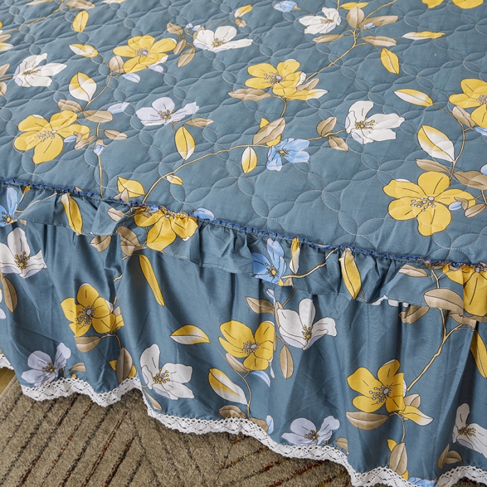 91家纺网 家纺一手货源 找家纺 （总）纽缦 2020新款上下边单件夹棉床裙