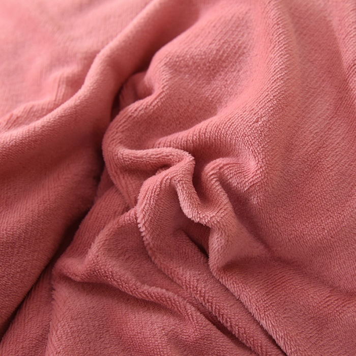 91家纺网 家纺一手货源 找家纺 艾米家居  2021新款纯色拼色牛奶绒系列四件套 豆沙