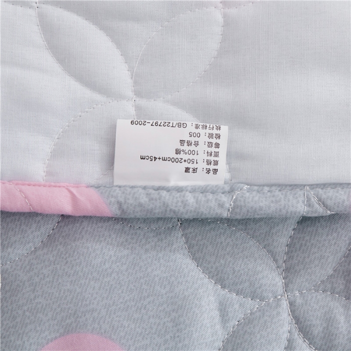 91家纺网 家纺一手货源 找家纺 纽缦 2021新款上下边单件夹棉床裙 粉波点