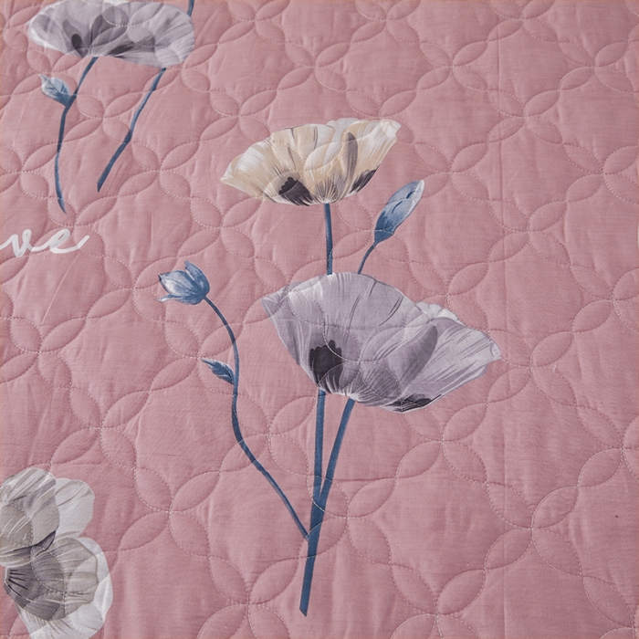 91家纺网 家纺一手货源 找家纺 纽缦 2021新款上下边单件夹棉床裙 花丛