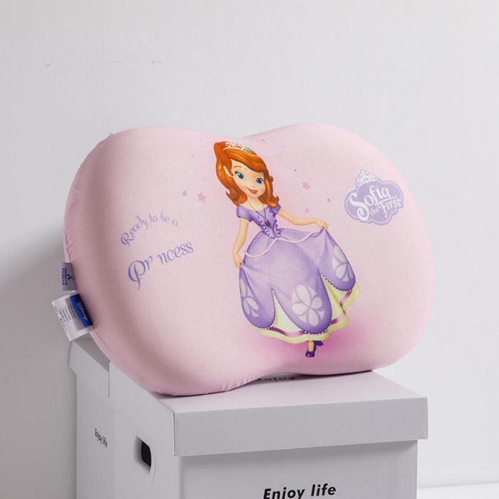 91家纺网 家纺一手货源 找家纺 2024迪士尼太空记忆枕猫肚皮记忆棉枕3555cm索菲娅公主