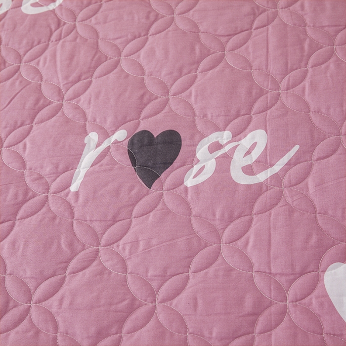 91家纺网 家纺一手货源 找家纺 纽缦 2021新款上下边单件夹棉床裙 甜蜜的爱