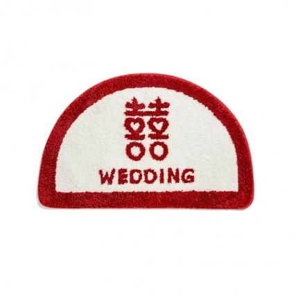 91家纺网 家纺一手货源 找家纺 （总）仟亿莱 2021新款喜字地垫