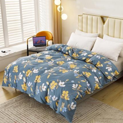 纽缦 2021新款上下边夹棉床裙四件套 淡香伊人