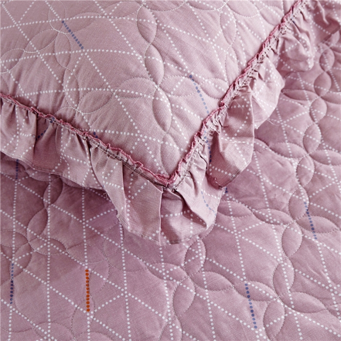 91家纺网 家纺一手货源 找家纺 纽缦 2021新款上下边夹棉床裙四件套 菲拉格