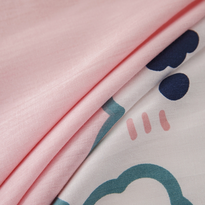 91家纺网 家纺一手货源 找家纺 纽缦 2021新款上下边夹棉床裙四件套 萌萌熊