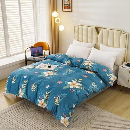 91家纺网 家纺一手货源 找家纺 纽缦 2021新款上下边夹棉床裙四件套 油菜花兰