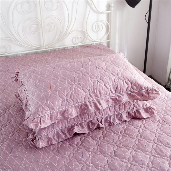 91家纺网 家纺一手货源 找家纺 纽缦 2021新款上下边夹棉单枕套 菲拉格