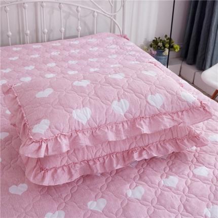 91家纺网 家纺一手货源 找家纺 纽缦 2021新款上下边夹棉单枕套 清新物语