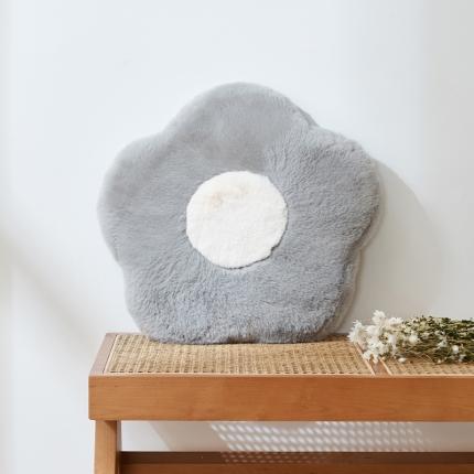 91家纺网 家纺一手货源 找家纺 总希诺2021新ins大兔绒花朵记忆棉坐垫北欧风民宿风可拆洗