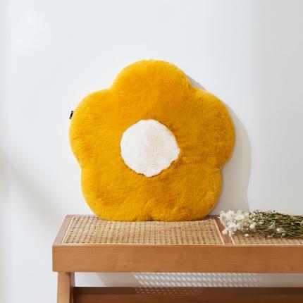 91家纺网 家纺一手货源 找家纺 总希诺2021新ins大兔绒花朵记忆棉坐垫北欧风民宿风可拆洗