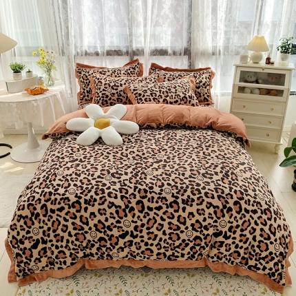 91家纺网 家纺一手货源 找家纺 （总）金爱家 2021新款250克牛奶绒四件套