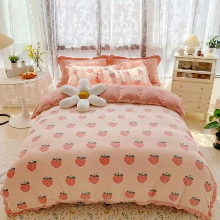 91家纺网 家纺一手货源 找家纺 （总）金爱家 2021新款250克牛奶绒四件套