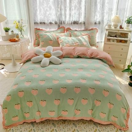 91家纺网 家纺一手货源 找家纺 （总）金爱家 2021新款250克牛奶绒四件套