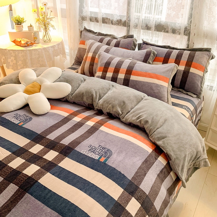 91家纺网 家纺一手货源 找家纺 （总）金爱家 2021新款250克牛奶绒四件套